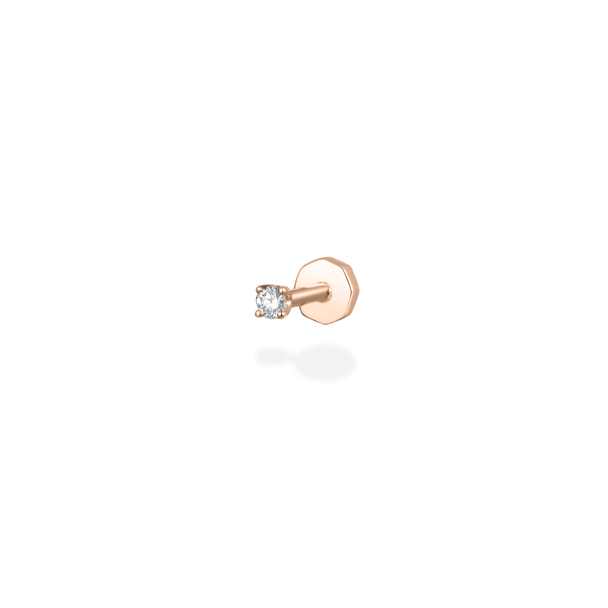 0.02ct tiny diamond flat back